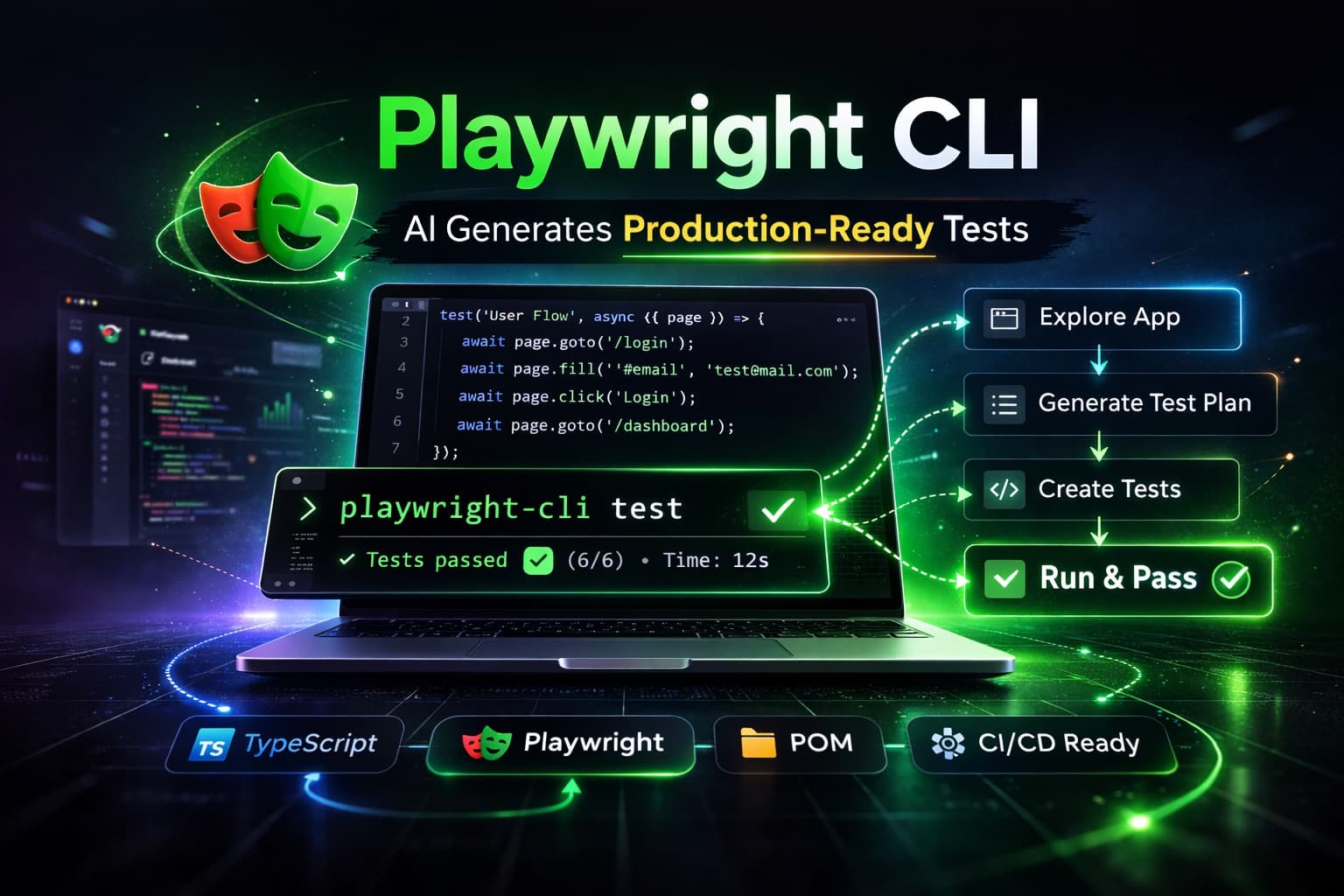 Playwright CLI — Generating Production-Ready Tests with AI